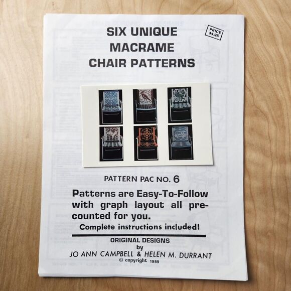 Lot of 18 Lawn Chair Macrame Patterns Animals Birds Eagle Fish Vintage Retro - Picture 2 of 9